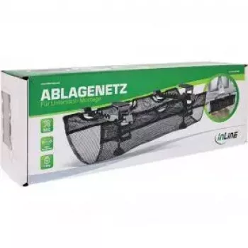 Káblový žľab InLine 23199B čierny podstolová úložná sieťka 610x240x390mm