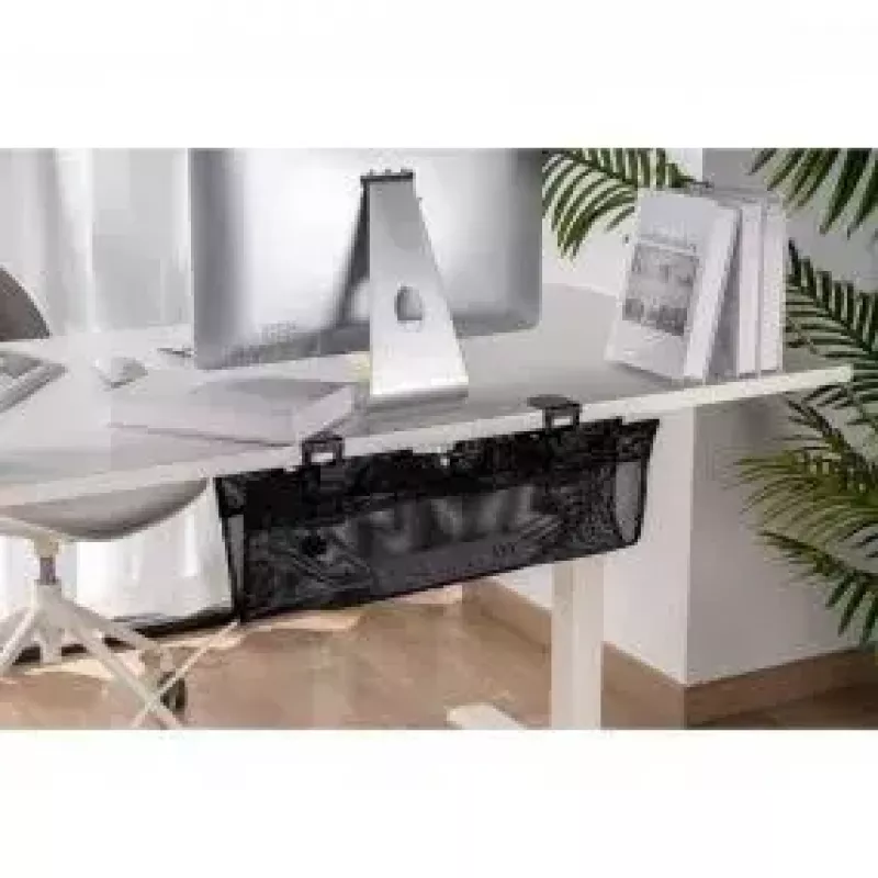 Káblový žľab InLine 23199B čierny podstolová úložná sieťka 610x240x390mm