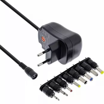 InLine univerzálny napájací zdroj 12W, 110-240V na 3-12V, max. 1200mA