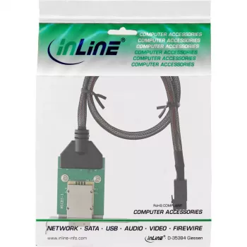 InLine SAS HD low-profile adaptérový držiak ext. SFF-8088 / int. SFF-8643 0,5 m