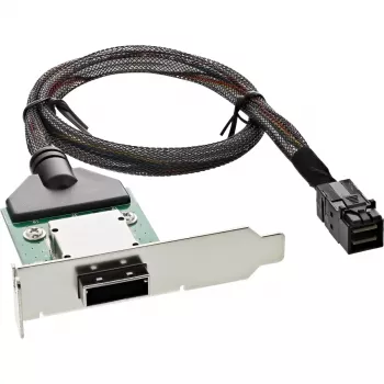 InLine SAS HD low-profile adaptérový držiak ext. SFF-8088 / int. SFF-8643 0,5 m