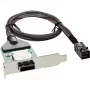 InLine SAS HD low-profile adaptérový držiak ext. SFF-8088 / int. SFF-8643 0,75 m