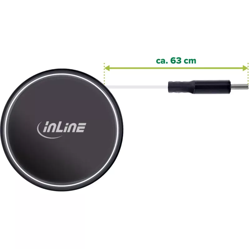 InLine 31502R mobilná nabíjačka univerzálna čierna zapaľovač rýchle nabíjanie auto
