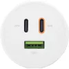 InLine USB PD napájací zdroj, GaN nabíjačka, 3-port, Dual-USB-C + USB-A, 65W, biela