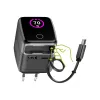 InLine USB napájací zdroj, 70 W, GaN, USB-C PD + USB-A QC, kábel 60 cm, čierny
