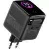 InLine USB napájací zdroj, 70 W, GaN, USB-C PD + USB-A QC, kábel 60 cm, čierny