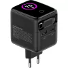 InLine USB napájací zdroj, 70 W, GaN, USB-C PD + USB-A QC, kábel 60 cm, čierny