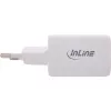 InLine USB napájací zdroj, nabíjačka USB-A + USB-C, 33W, PD + QC, biela