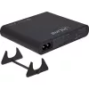 InLine GaN USB napájací adaptér, 4 porty, 2x USB-C + 2x USB-A, 120 W, čierny (31515B)