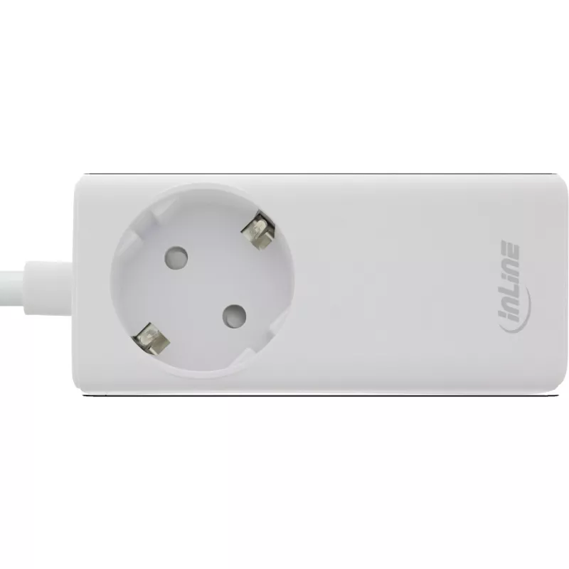 InLine USB napájací zdroj, GaN nabíjačka, 2x USB-C, 1x USB-A, PD 3.0, bezpečnostná zásuvka