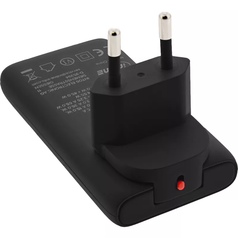 USB napájací zdroj nabíjačka InLine 31519B Dual USB-C 65W sieťový adaptér s dvoma USB-C konektormi