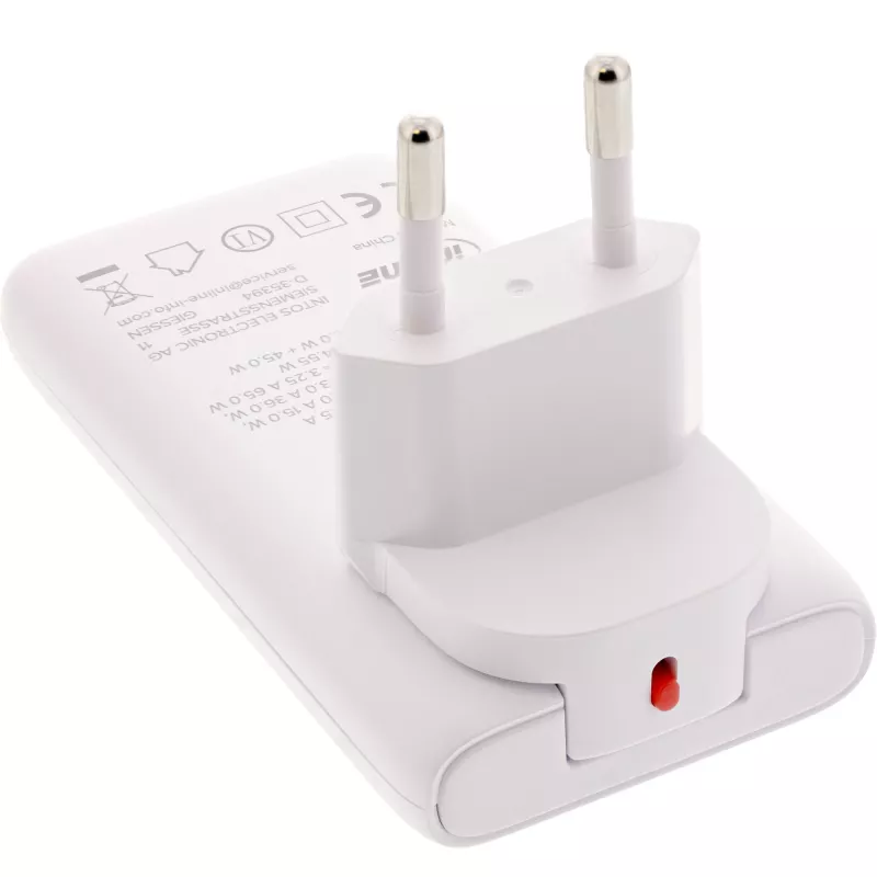 USB napájací zdroj InLine 31519C Dual USB-C 65W – Dual-USB-C konektory, 65 W celkový výkon