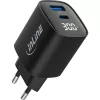 InLine USB PD napájací zdroj, GaN nabíjačka, 2 porty, USB-C + USB-A, 30W, s displejom