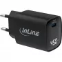 InLine USB PD napájací zdroj, GaN nabíjačka, 1-port, USB-C, 45W, s displejom
