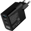 InLine USB PD napájací zdroj, GaN nabíjačka, 3-násobná, USB-C + USB-A, 65 W, s displejom