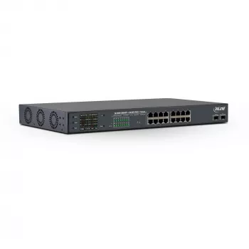 InLine PoE+ Gigabit sieťový switch 24 port, 1 Gb/s, 2xSFP, 19