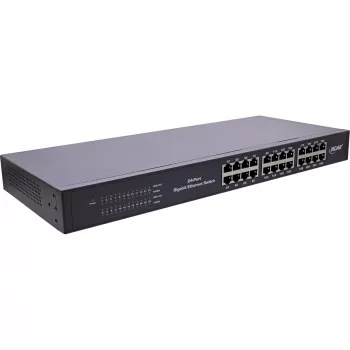 InLine Gigabit Network Switch 24 portov, 1 Gb/s, 48,26 cm (19