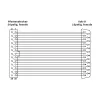 InLine paralelný slotový plech s 25-pinovým Sub-D konektorom samica / 26-pinovým konektorom samica, 0,5 m