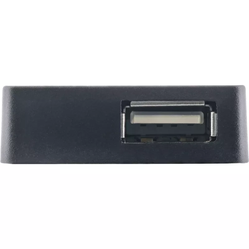 InLine USB 2.0 4-portový hub, Type-A konektor samec na 4x Type-A konektor samica, čierny, 30 cm