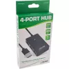 InLine USB 2.0 4-portový hub, Type-A konektor samec na 4x Type-A konektor samica, čierny, 30 cm