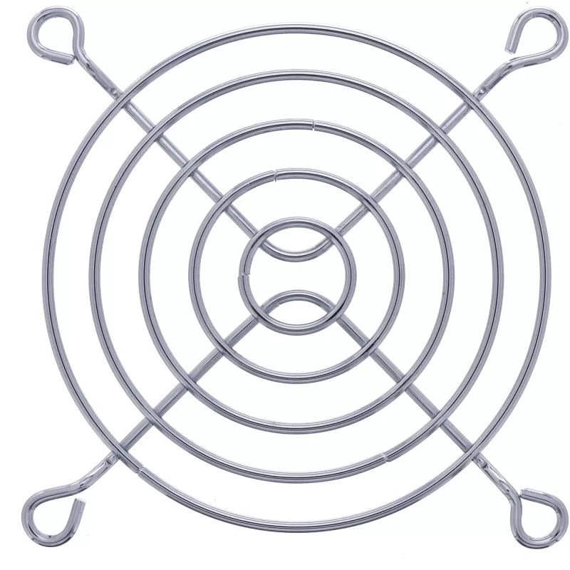 InLine mriežka ventilátora kovová pochrómovaná, 80x80 mm