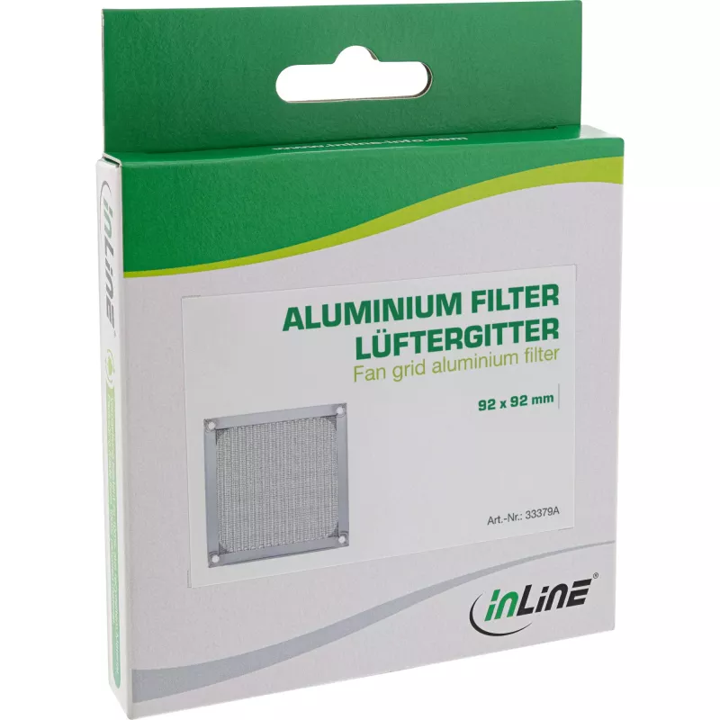 InLine mriežka ventilátora hliníkový filter InLine 33379A