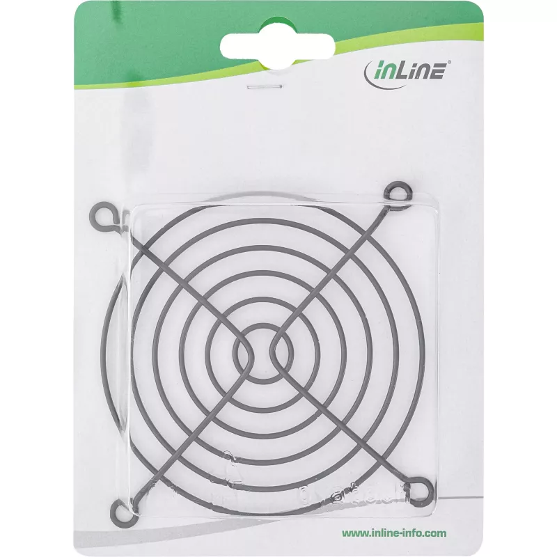 Mriežka ventilátora kovová InLine 33379X 92x92mm čierna