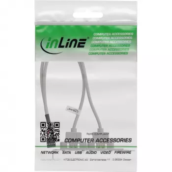 InLine USB 2.0 záslepka slotu 2x USB Type-A konektor samica na 1x 10-pin konektor 0,35 m