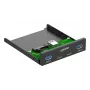InLine 33456C záslepka pozície pre mechaniku 8,89 cm (3,5 palca) záslepka I/O portov čierna