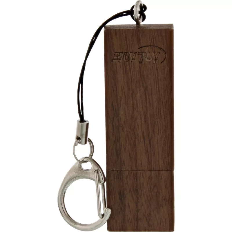 InLine USB 3.0 flash disk, orechové drevo, s kľúčenkou, 128 GB