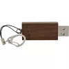 InLine USB 3.0 flash disk, orechové drevo, s kľúčenkou, 128 GB