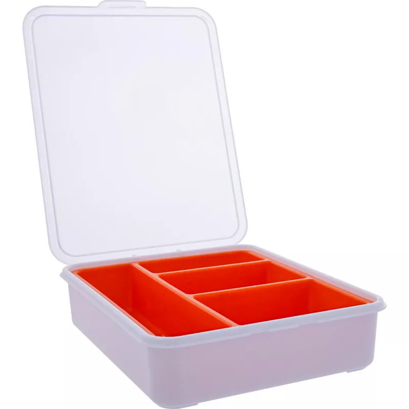 InLine Krabička na malé množstvá, 4 priehradky, 180x140x40mm, oranžová