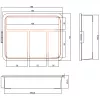 InLine Krabička na malé množstvá, 4 priehradky, 180x140x40mm, oranžová