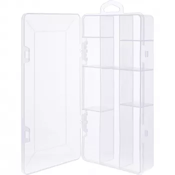 InLine Krabička na drobné diely 10 priehradiek 206x107x33mm, priehľadná