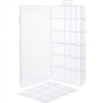 InLine Krabička na drobné diely, 18 priehradiek, 207x110x27mm, priehľadná