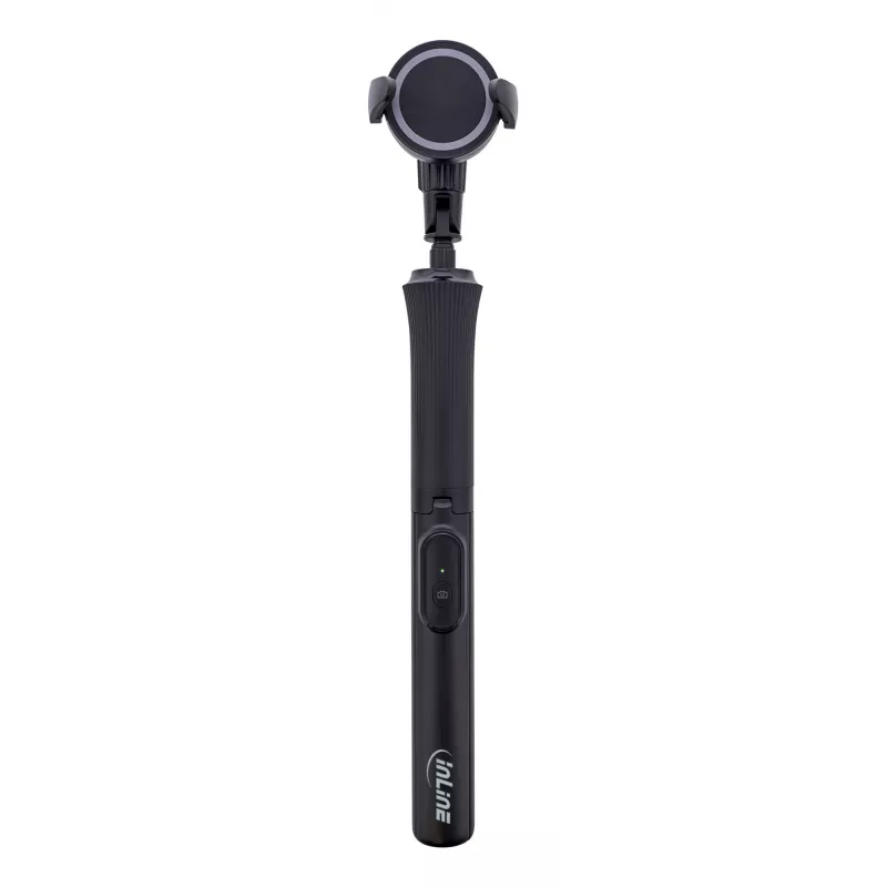 Selfie tyč statív InLine 48091 s Bluetooth diaľkovým ovládaním – výsuvný držiak na smartfón
