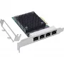 InLine Quad Gigabit sieťová karta, 4x RJ45 2,5 Gbit/s, PCIe x4, vrát. LP záslepky