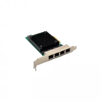 InLine Quad Gigabit sieťová karta, 4x RJ45 2,5 Gbit/s, PCIe x4, vrát. LP záslepky