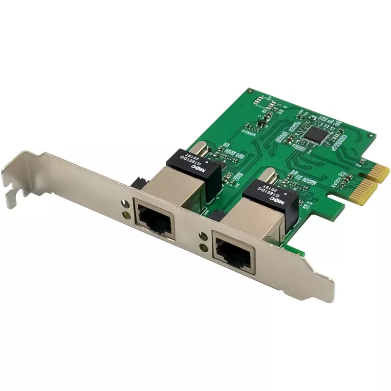 Sieťová karta InLine 51128K Dual Gigabit 2x RJ45 PCIe x1