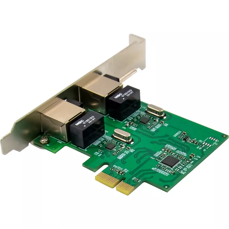 Sieťová karta InLine 51128K Dual Gigabit 2x RJ45 PCIe x1