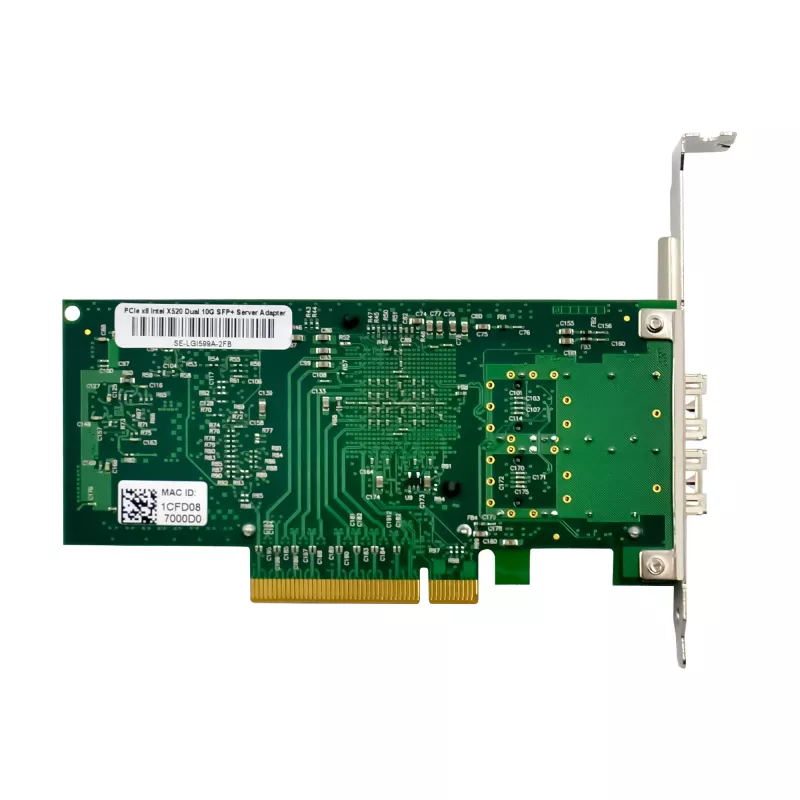 InLine Dual 10 Gigabit sieťová karta, 2x SFP+, PCIe x8, vrát. LP záslepky