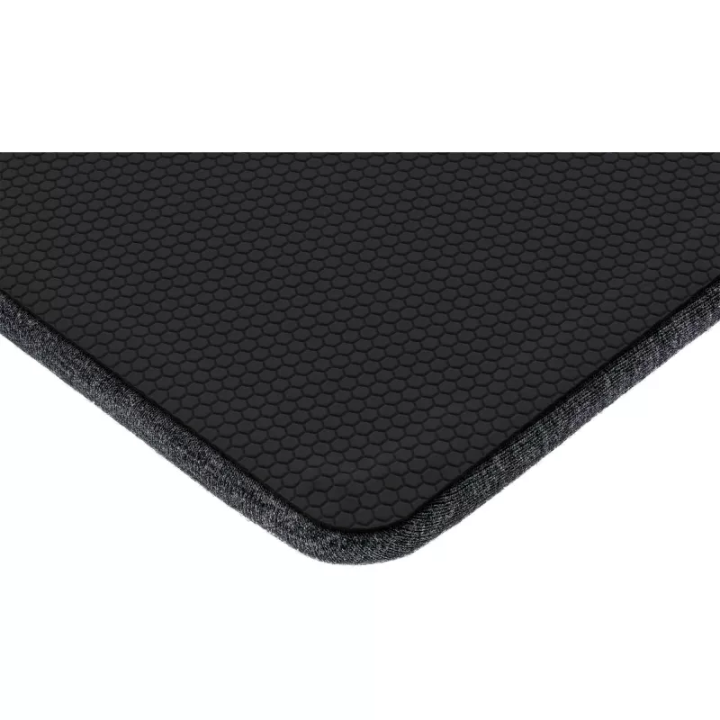 InLine Podložka pod myš s opierkou zápästia, textil, čierna