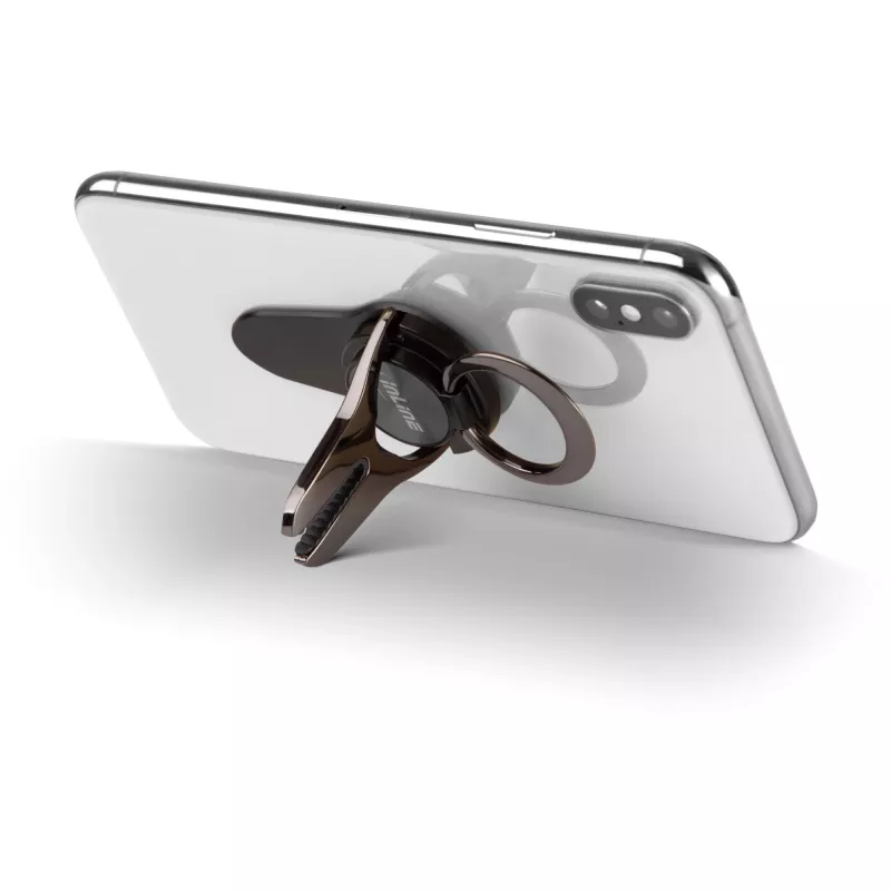 InLine Smartphone 3-in-1 držiak do auta, stojan, držiak na prst, čierny