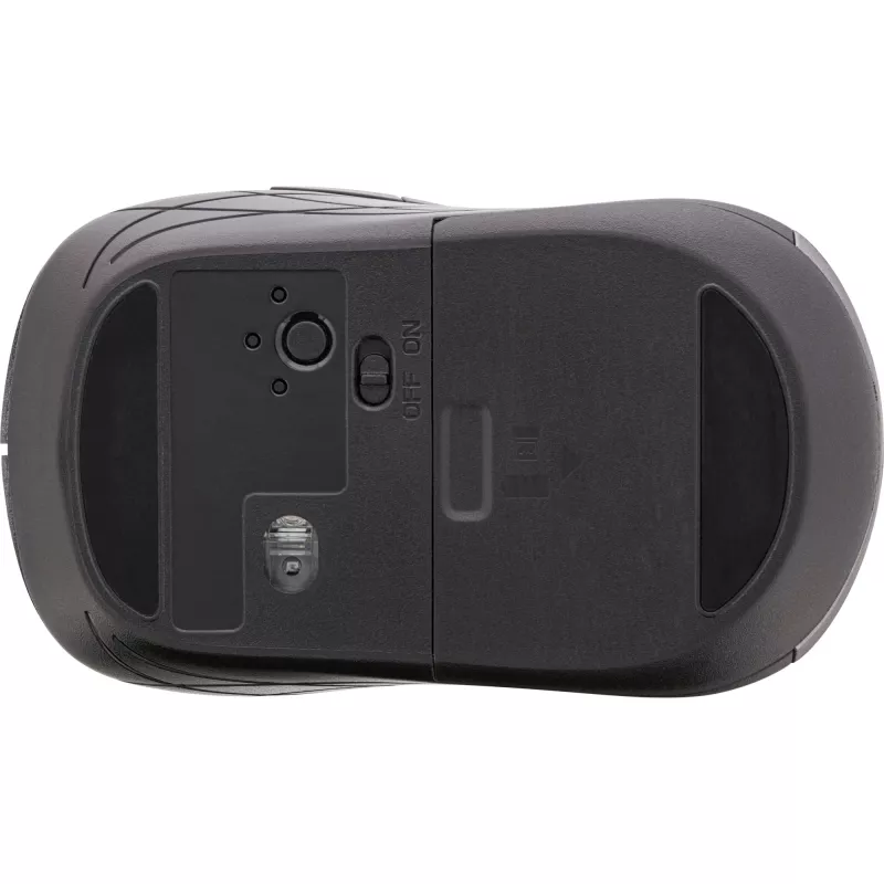 InLine Myš 3-in-1, Bluetooth + 2x 2,4 GHz, 5 tlačidiel, optická, sivá/čierna