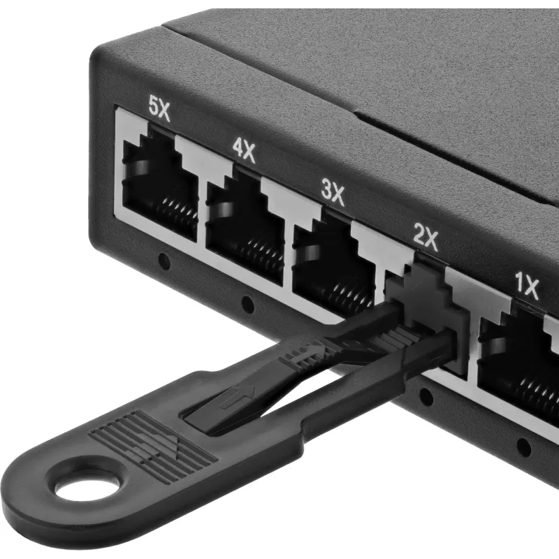 InLine RJ45 portblocker, 20-kusové doplnenie, čierne