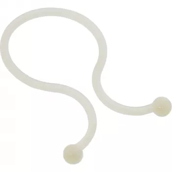 Káblové viazače (Twist Ties) InLine 22×18 mm biela, 100 kusov