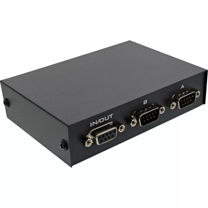 InLine sériový prepínač manuálny 2-port RS232 9-pól Sub-D káblový