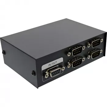 InLine sériový prepínač manuálny 4-port RS232 9-pól Sub-D káblový