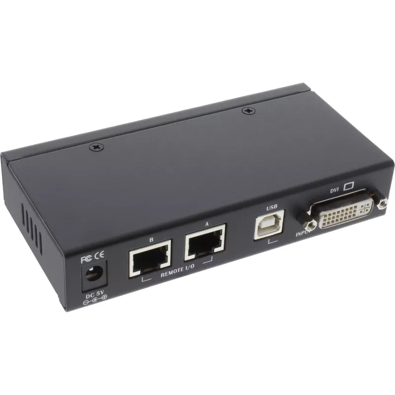 InLine DVI USB KVM extender cez TP kábel s audiom do 50 m