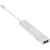 InLine USB display konvertor sada 6-in-1, 4K/60Hz strieborná